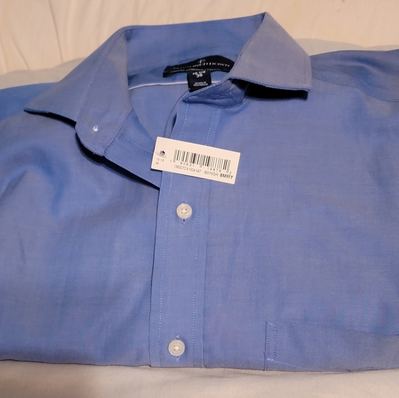 Buttoned Down,Men's big & tall blue long sleeve button down blue with pocket NWT - Picture 3 of 8